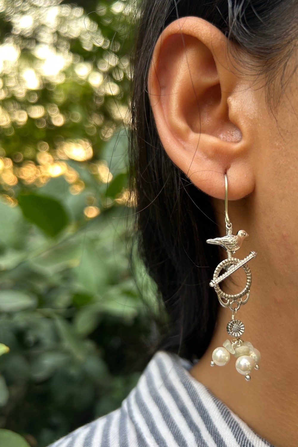 T-LOCK EARRINGS WITH 3 DIFFERENT HANGINGS