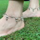 SILVER BIRD ANKLETS WITH GHUNGAROOS (PAIR)