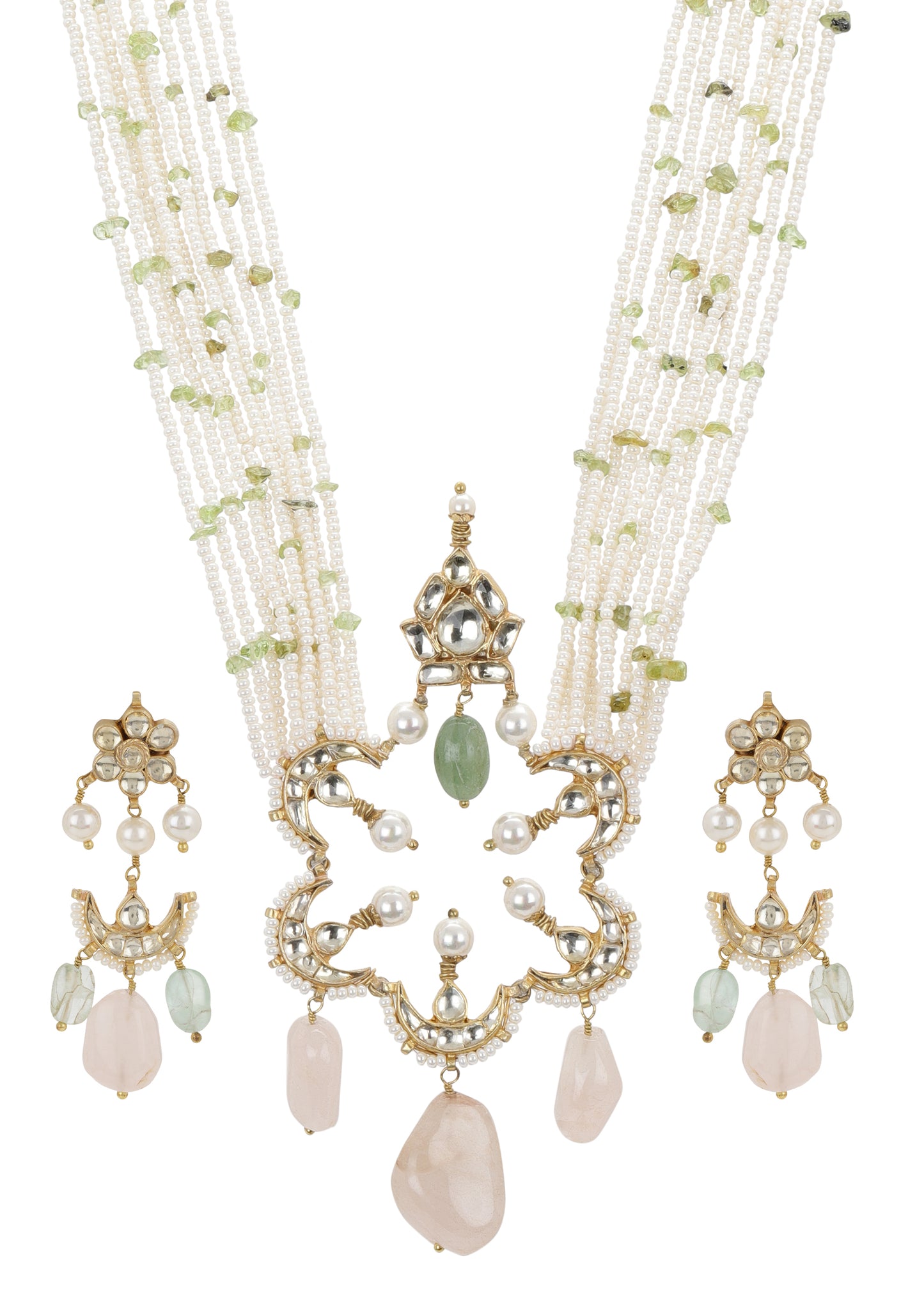 CRESCENT JHAROKHA NECKLACE & EARRINGS SET