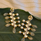 SHANPADI POLKI EARRINGS- CITRINE YELLOW