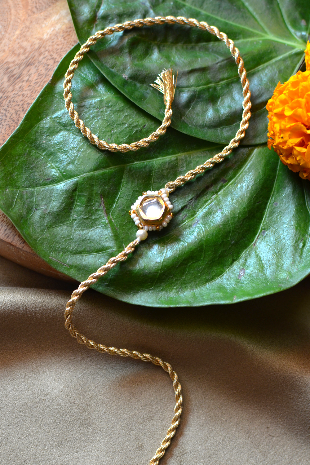 GHUNGAROO BHABHI LUMBA BRACELET & BHAIYA RAKHI SET