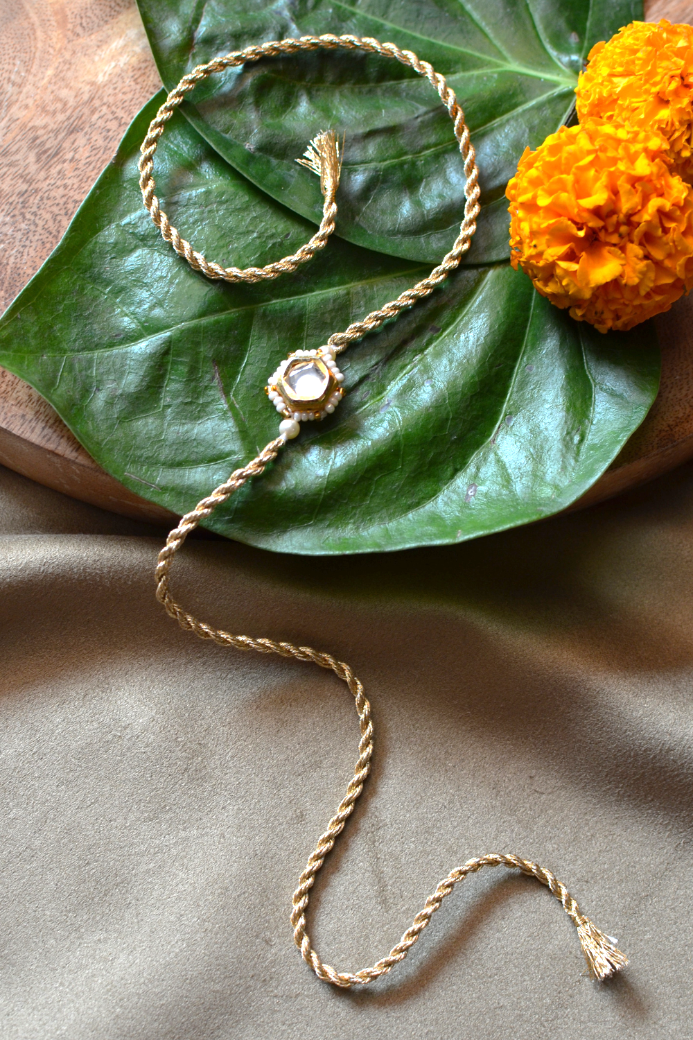 GHUNGAROO BHABHI LUMBA BRACELET & BHAIYA RAKHI SET