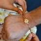 KASHTI LUMBA BRACELET RAKHI SET- RED