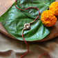 KASHTI LUMBA BRACELET RAKHI SET- RED