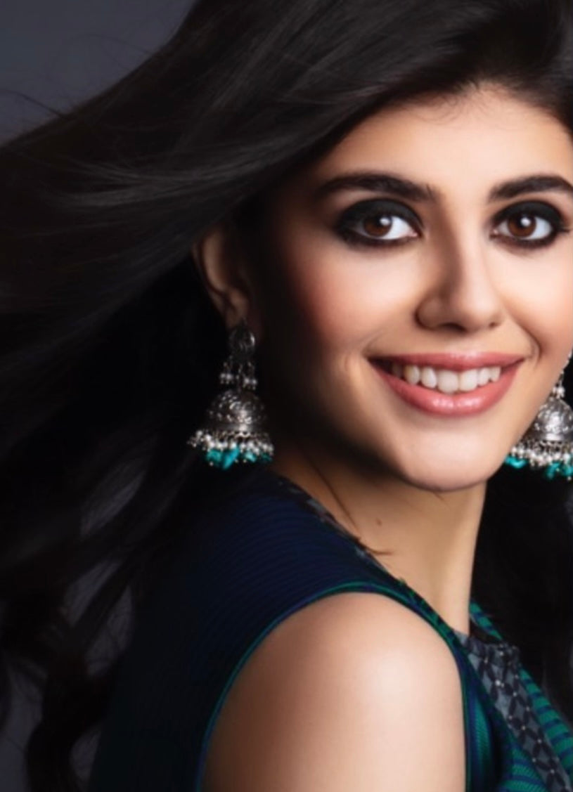 SANJANA SANGHI- TURQUOISE JHUMKIS