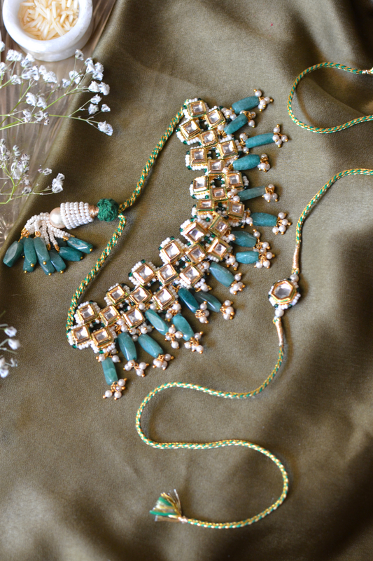 SQUARE POCHI BRACELET BHABHI LUMBA & BHAIYA RAKHI SET