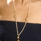 ROSE QUARTZ AND WHITE BAROQUE LONG TASSEL PEARL NECKLACE
