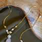 THREE-STYLE PEARL POLKI NECKLACE SET- ROSE QUARTZ AND SKY BLUE