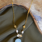 THREE-STYLE PEARL POLKI NECKLACE SET- ROSE QUARTZ AND SKY BLUE