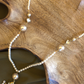 ROSE QUARTZ AND WHITE BAROQUE LONG TASSEL PEARL NECKLACE