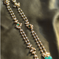 POLKI MOTI HAIR CHAIN- GREEN & WHITE