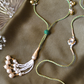 GREEN GHUNGAROO THREAD RAKHI & LUMBA SET