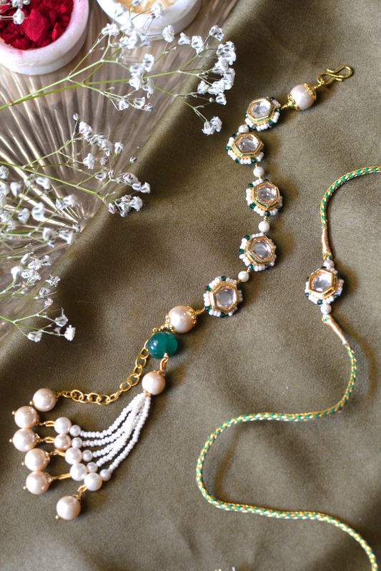 KUBERA LUMBA & RAKHI SET- GREEN