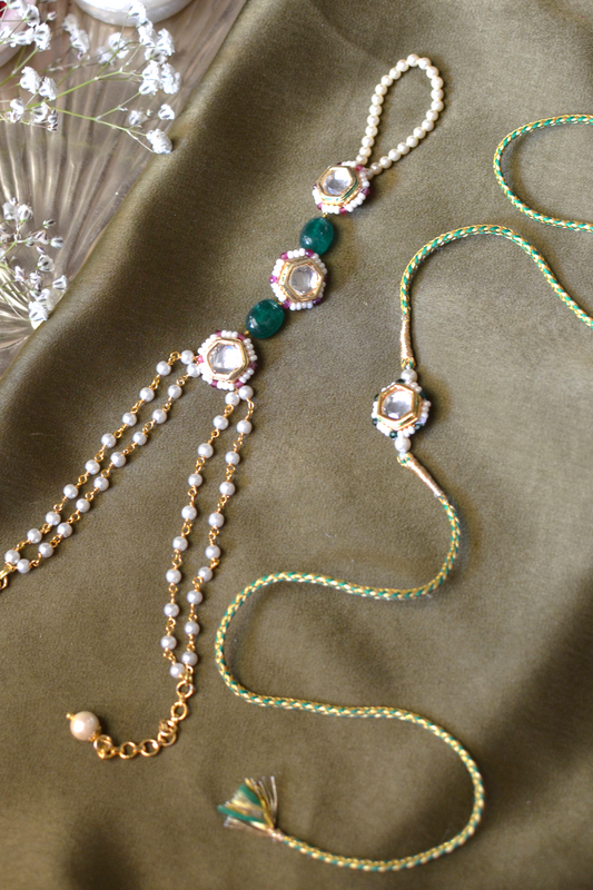 FALAK HANDHARNESS RAKHI SET- GREEN