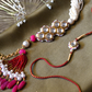 KASHTI LUMBA BRACELET RAKHI SET- RED