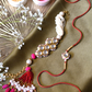 KASHTI LUMBA BRACELET RAKHI SET- RED