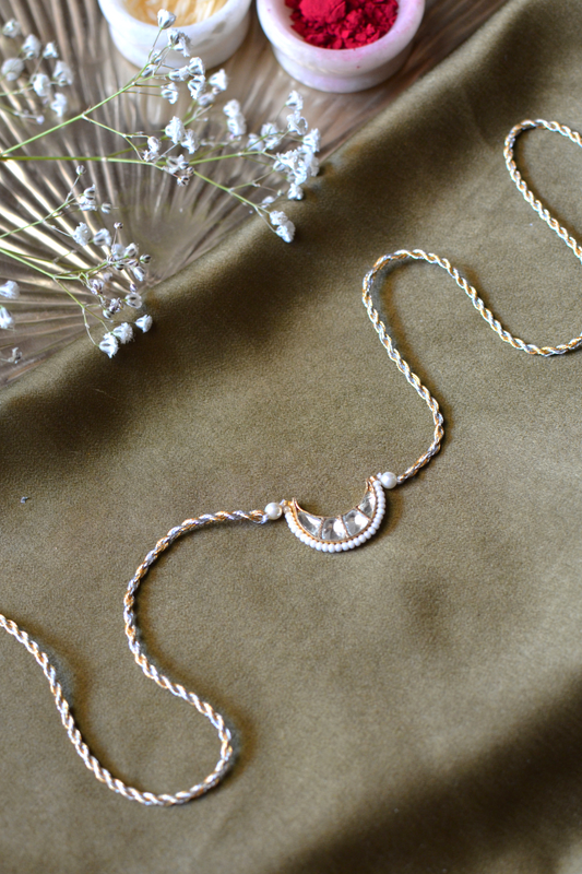 BHAIYA CHAND POLKI RAKHI- SILVER
