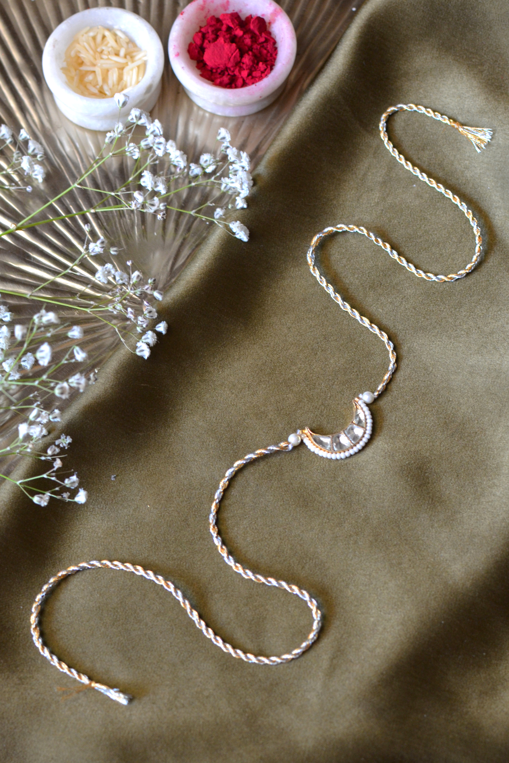 BHAIYA CHAND POLKI RAKHI- SILVER