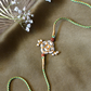BHAIYA RUDRAKSH POLKI RAKHI- GREEN