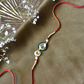 BHAIYA POLKI RAKHI- RED, WHITE & GREEN