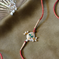BHAIYA POLKI RAKHI- RED COLOUR