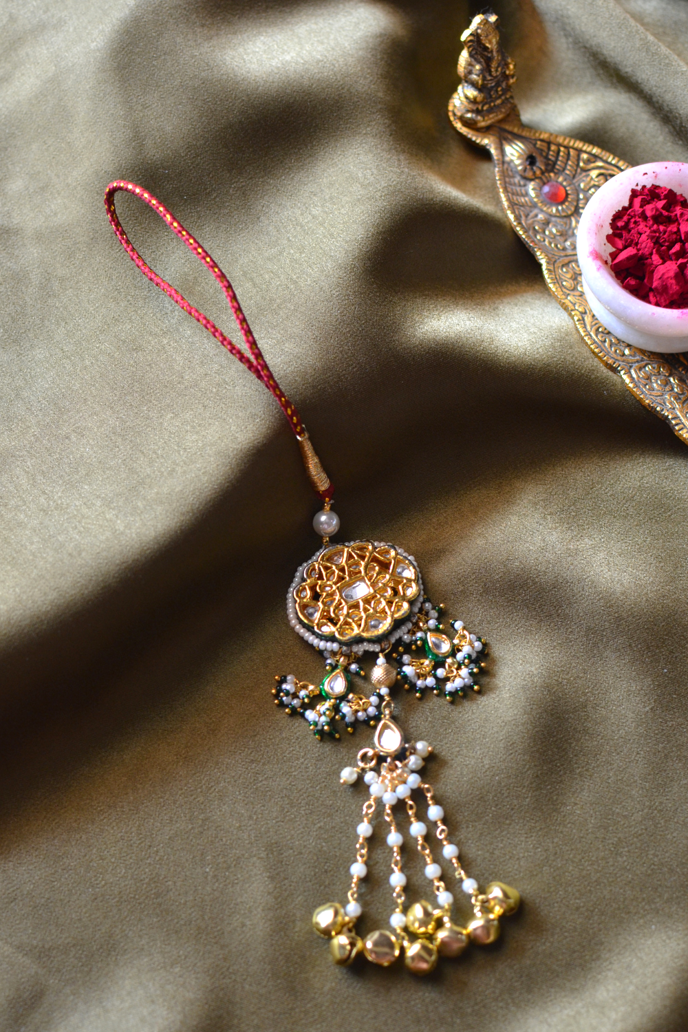 KUNDAN BHABHI LUMBA RAKHI- RED