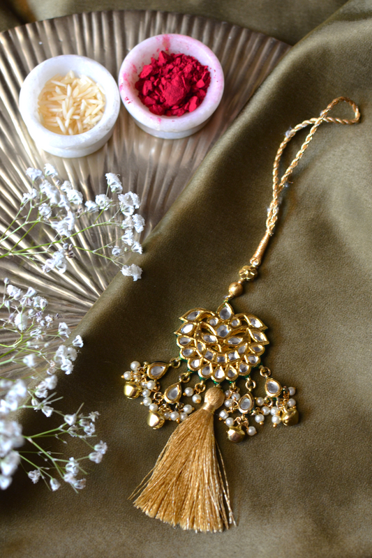 KUNDAN BHABHI CHUDI LUMBA RAKHI- GOLDEN