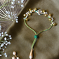 GREEN GHUNGAROO THREAD RAKHI & LUMBA SET