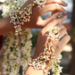 BRIDAL HATHPHOOL PAIR WITH DETACHABLE RINGS AND BRACELETS