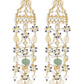 POINTED POLKI JAALI EARRINGS