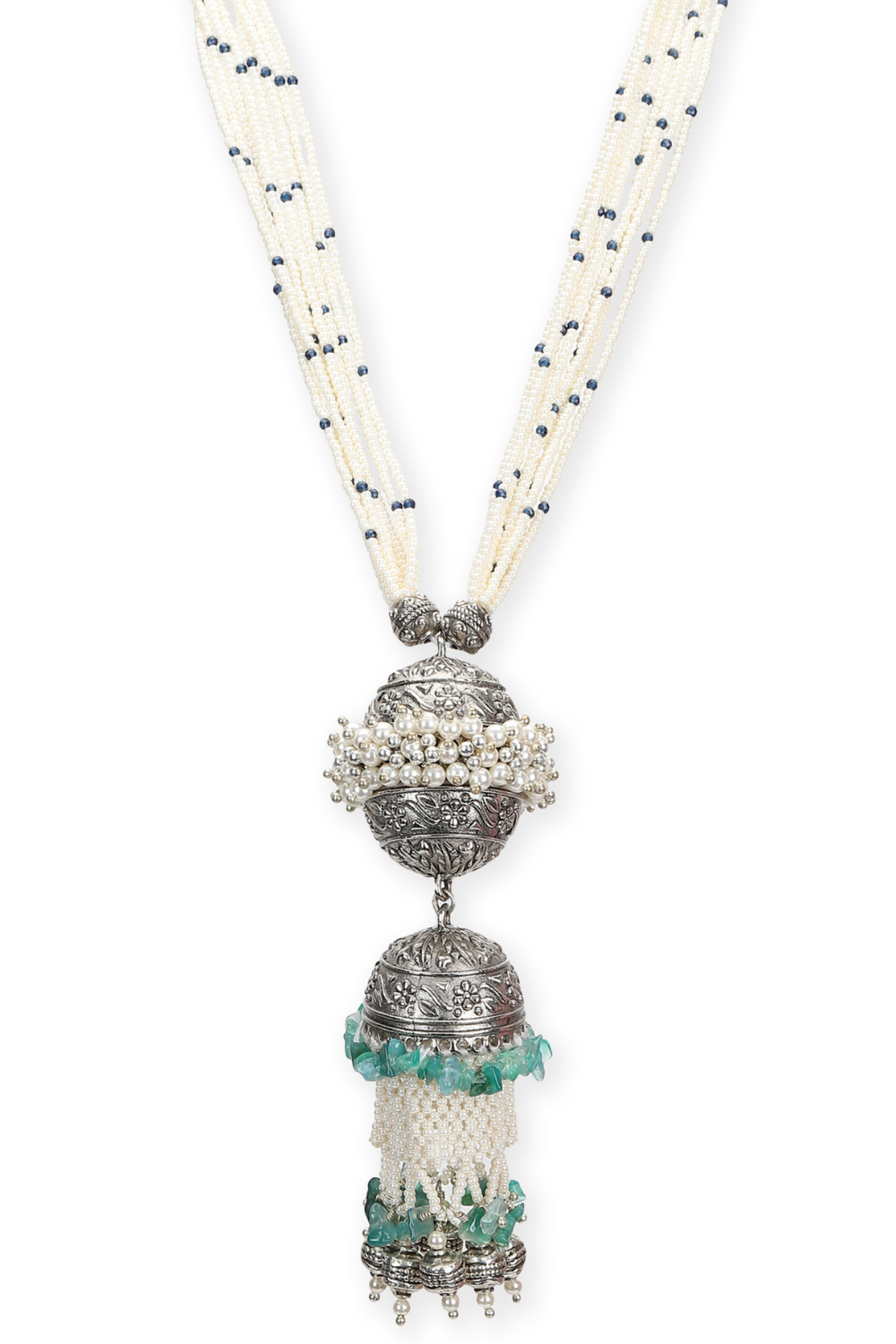 PEARL JAAL DAMRU NECKLACE