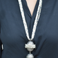 PEARL JAAL DAMRU NECKLACE