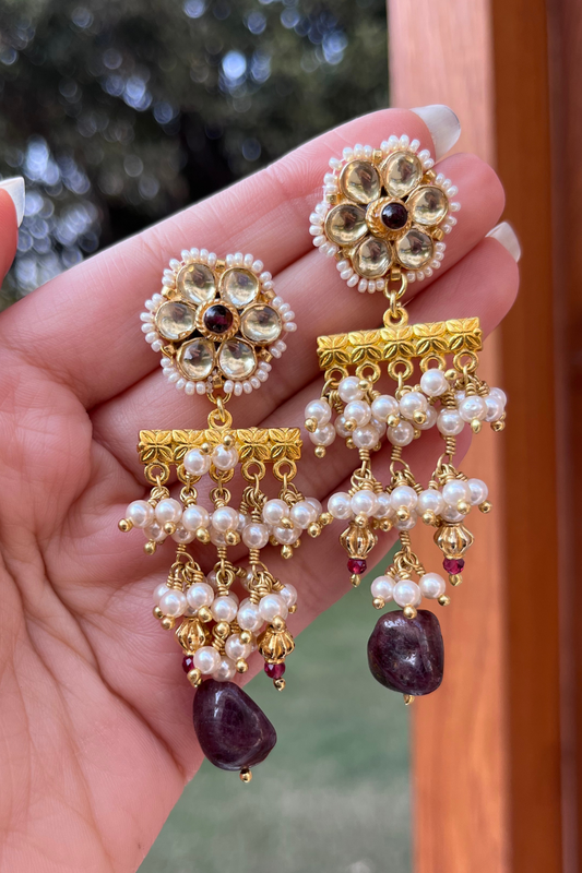 PATTI PEARL JHALLAR EARRINGS