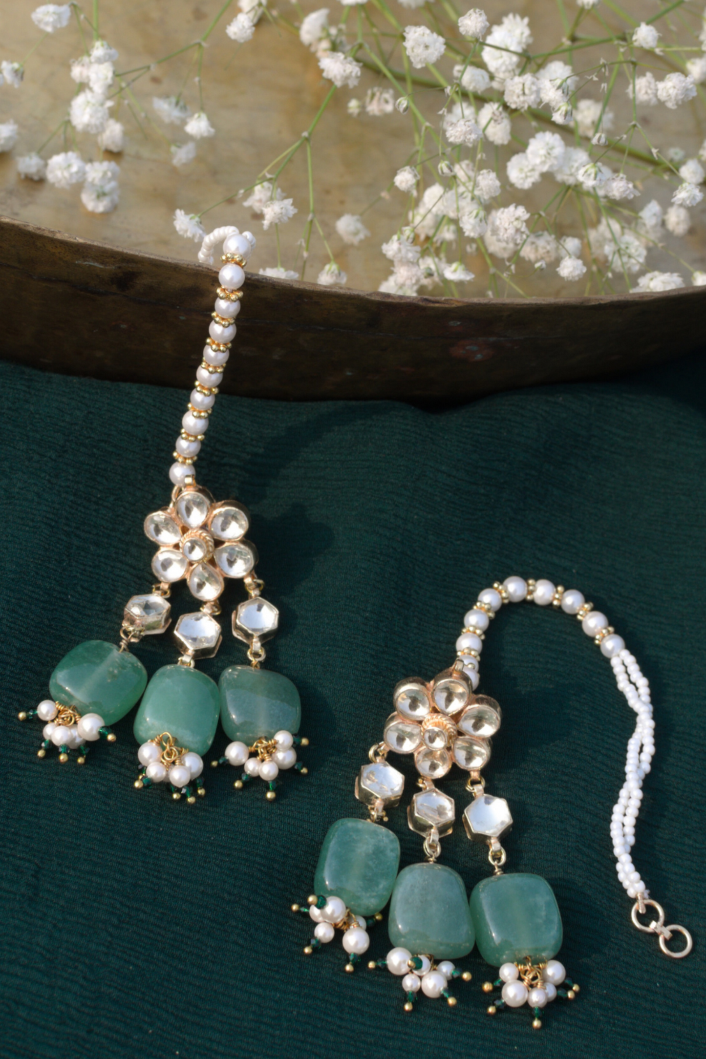 PUSHPA POLKI EARRINGS