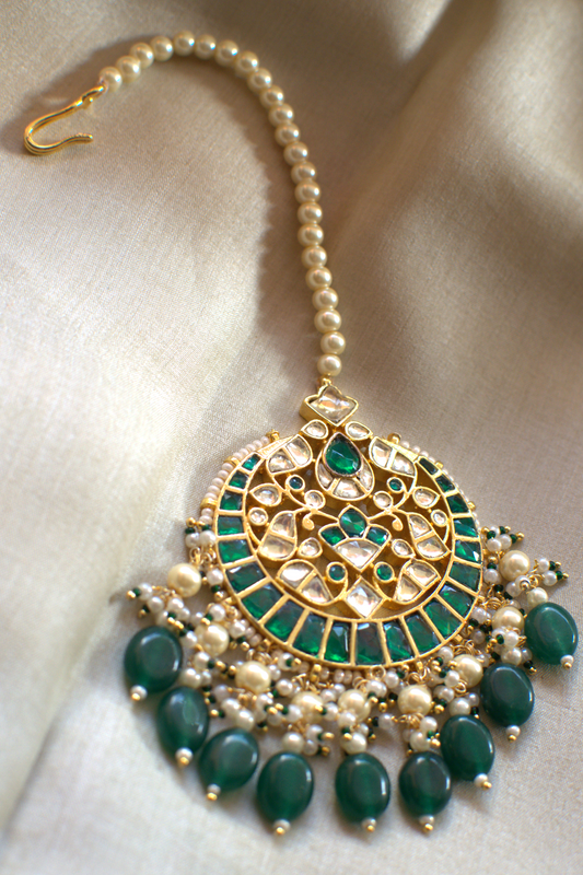 BRIDAL MANGTIKA- EMERALD GREEN