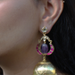 TRIDHANI JHUMKAS - AMETHYST