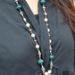 FOREST GREEN DAMRU NECKLACE