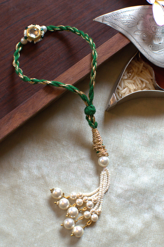 RAKHI LUMBA FOR BHABHI- GREEN