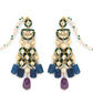 JALPARI EARRINGS - BLUE PURPLE