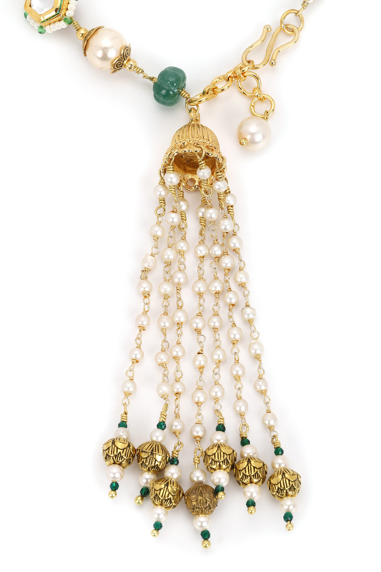 KUBERA TASSEL BRACELET - GREEN