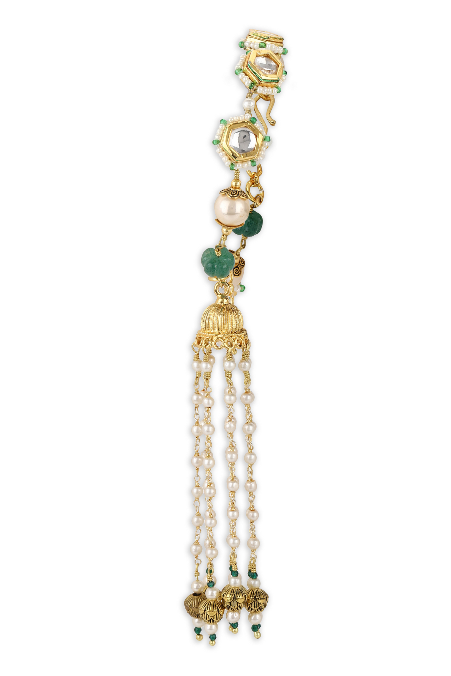 KUBERA TASSEL BRACELET - GREEN