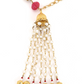 KUBERA TASSEL BRACELET- RED