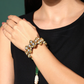 HONEYCOMB GREEN POCHI LUMBA BRACELET