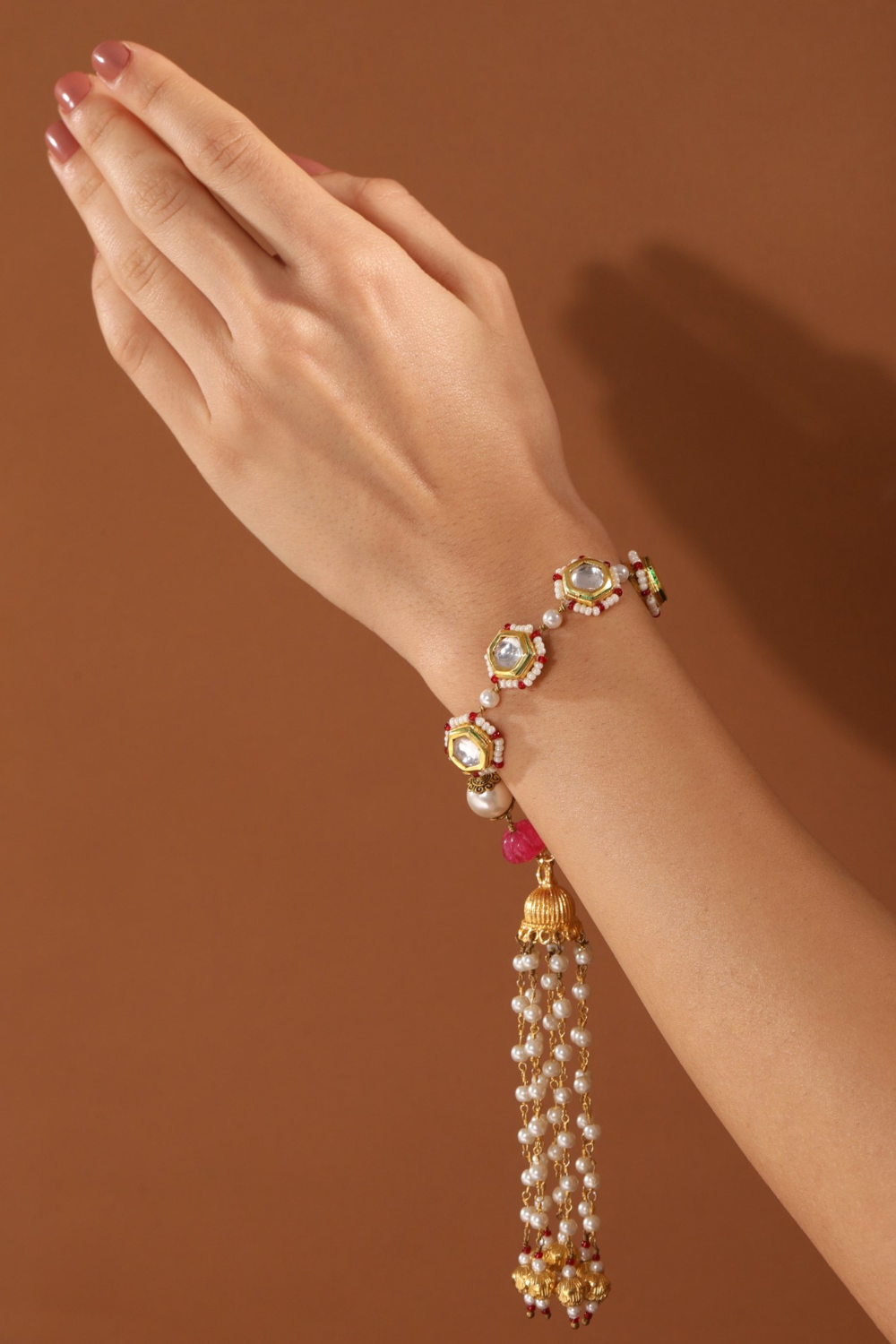 KUBERA LUMBA RAKHI SET- RED