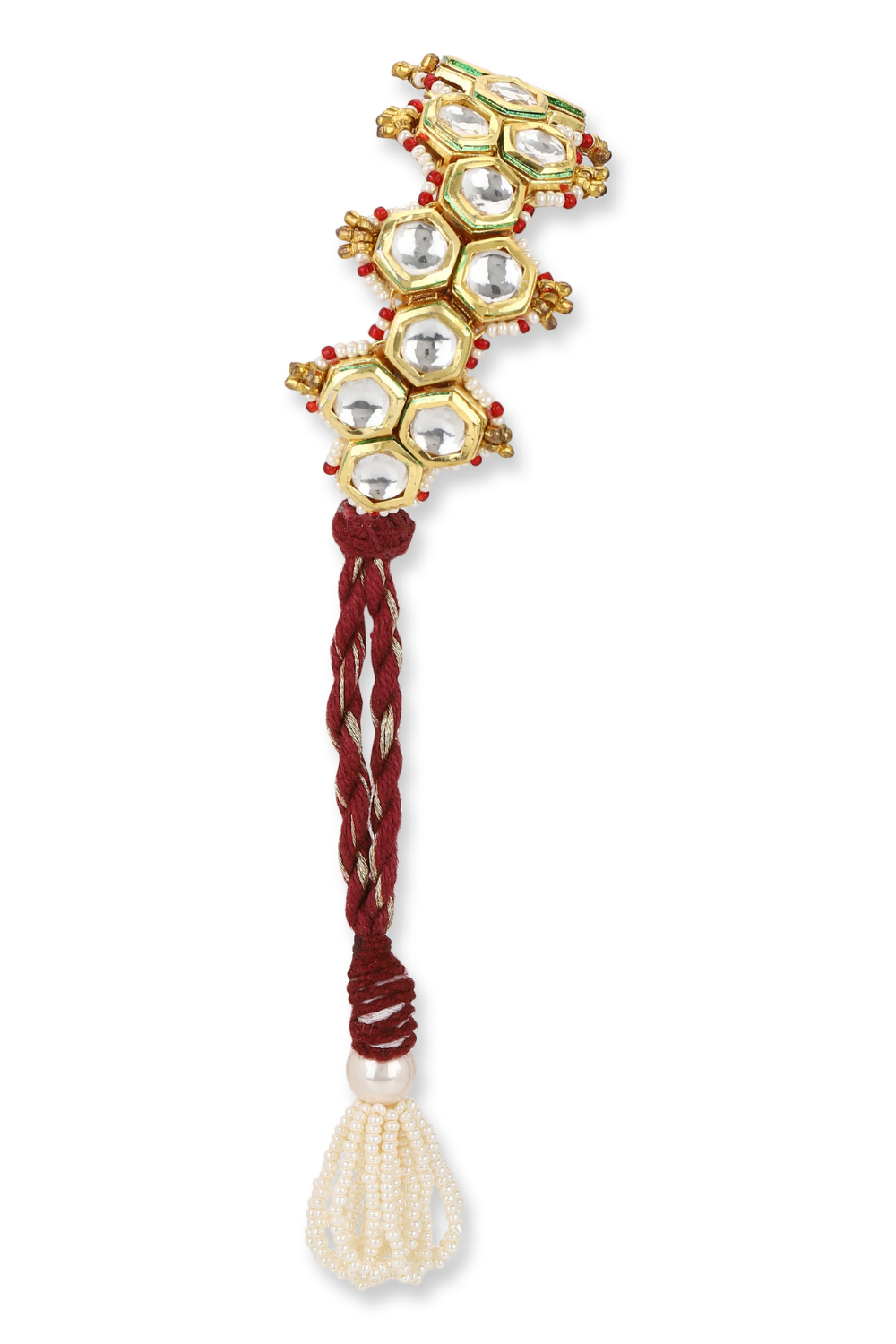 HONEYCOMB RED POCHI LUMBA BRACELET