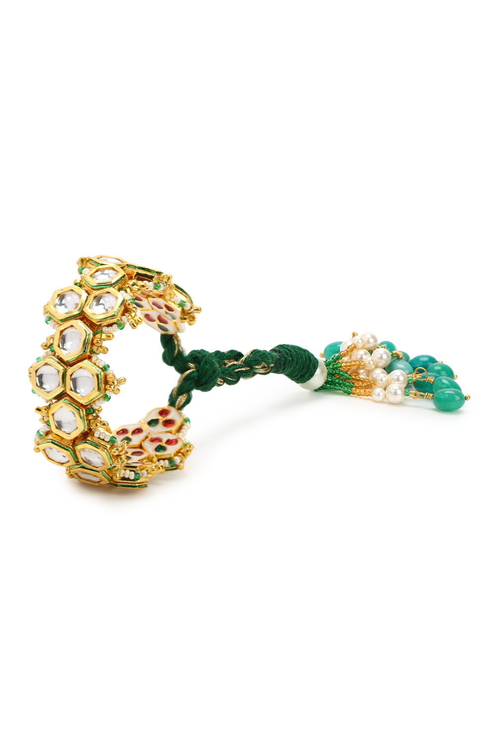 HONEYCOMB GREEN POCHI LUMBA BRACELET