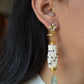 SURAI BIRD EARRINGS- MINT BLUE