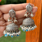 TURQUOISE JHUMKIS