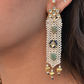 PHOOLJALI EARRINGS & CHEED POLKI CHOKER SET