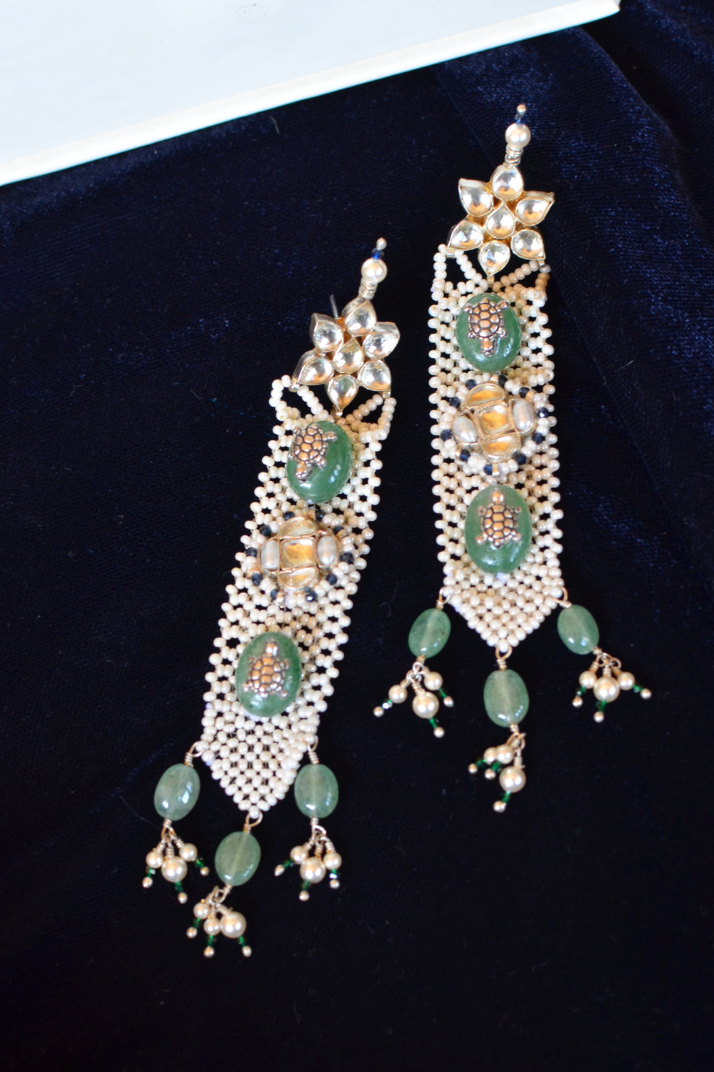 MOTI JAAL CHOKER & EARRINGS SET